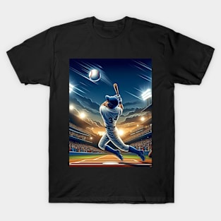 thrilling scene of a baseball player T-Shirt